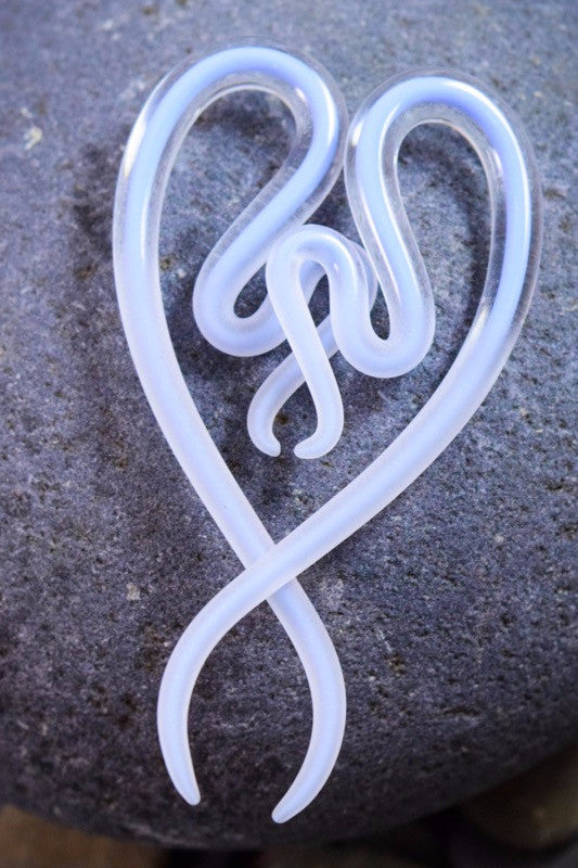 Captured Periwinkle Seaglass | River Snakes | 14G - 0G
