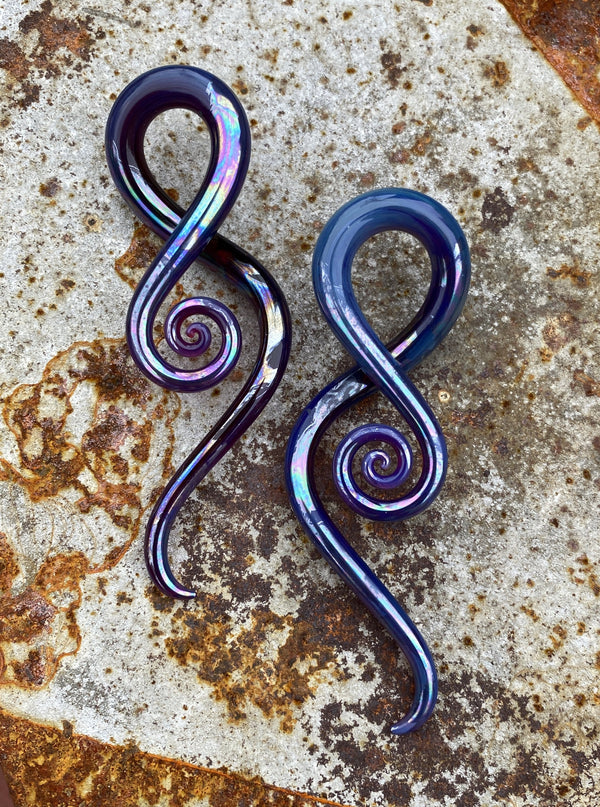 Oil Slick Peacock Amber | Squids | 10G - 0G